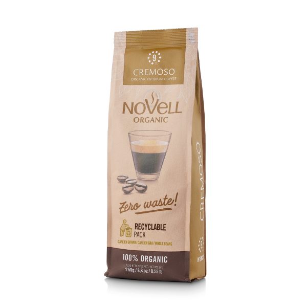 Cremoso No Waste Coffee Beans (250 g): 100% organic with 100% compostable packaging